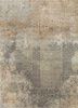 ESK-9012 Medium Gray/Warm Taupe beige and brown wool and bamboo silk hand knotted Rug